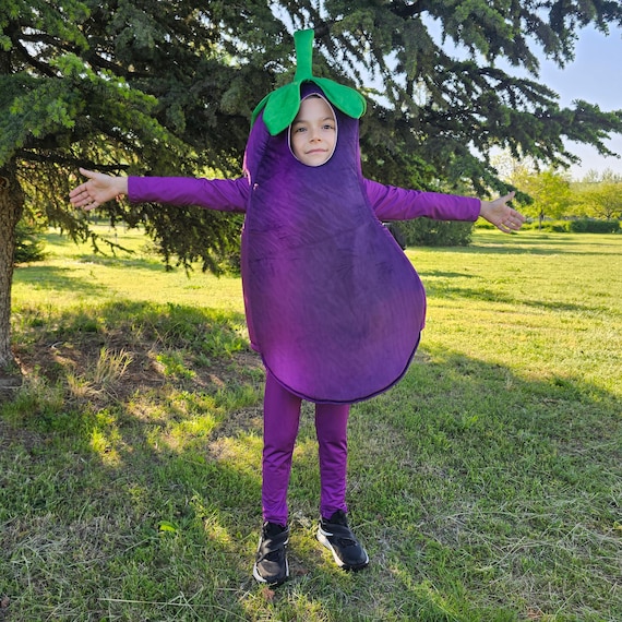 Children's Handmade Eggplant Costume: Polyester Party Suit - Etsy Children's Handmade Eggplant Costume: Polyester Party Suit - Etsy
