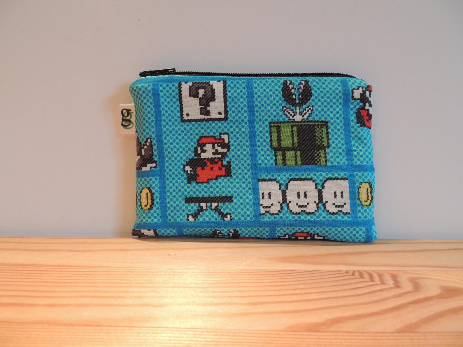 Padded Zip Pouch Kids Wallet Gadget Coin Case - Mario Brothers Video ...