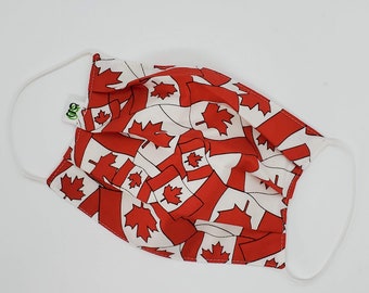 Adult Cotton Face Mask, Travel Mask Reusable, Washable, Face mask, Women’s Mask, Men’s Mask USA and Canada Hockey Canadian pride prints