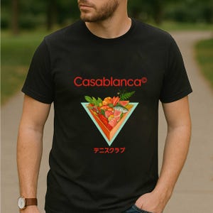 Casablanca T-Shirt, Classic Movie Graphic Tee, Casablanca Film Merch, Vintage Cinema Shirt, Unisex Retro Clothing