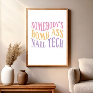 Nail tech | Nail Salon Aesthetic | Nail Technician gifts | Nail Salon Wall Decor | Beauty room prints | Nail Art | Nail printable