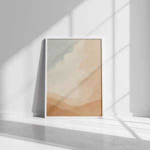 Serene Landscape Poster, Minimalist Wall Art, Nature Decor, Boho Home Aesthetic, Modern Prints, Earth Tones
