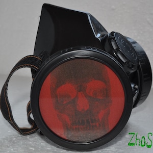 Cyber Mask Cyber Goth Black Respirator Masque à gaz BIOHAZARD Skull image 2