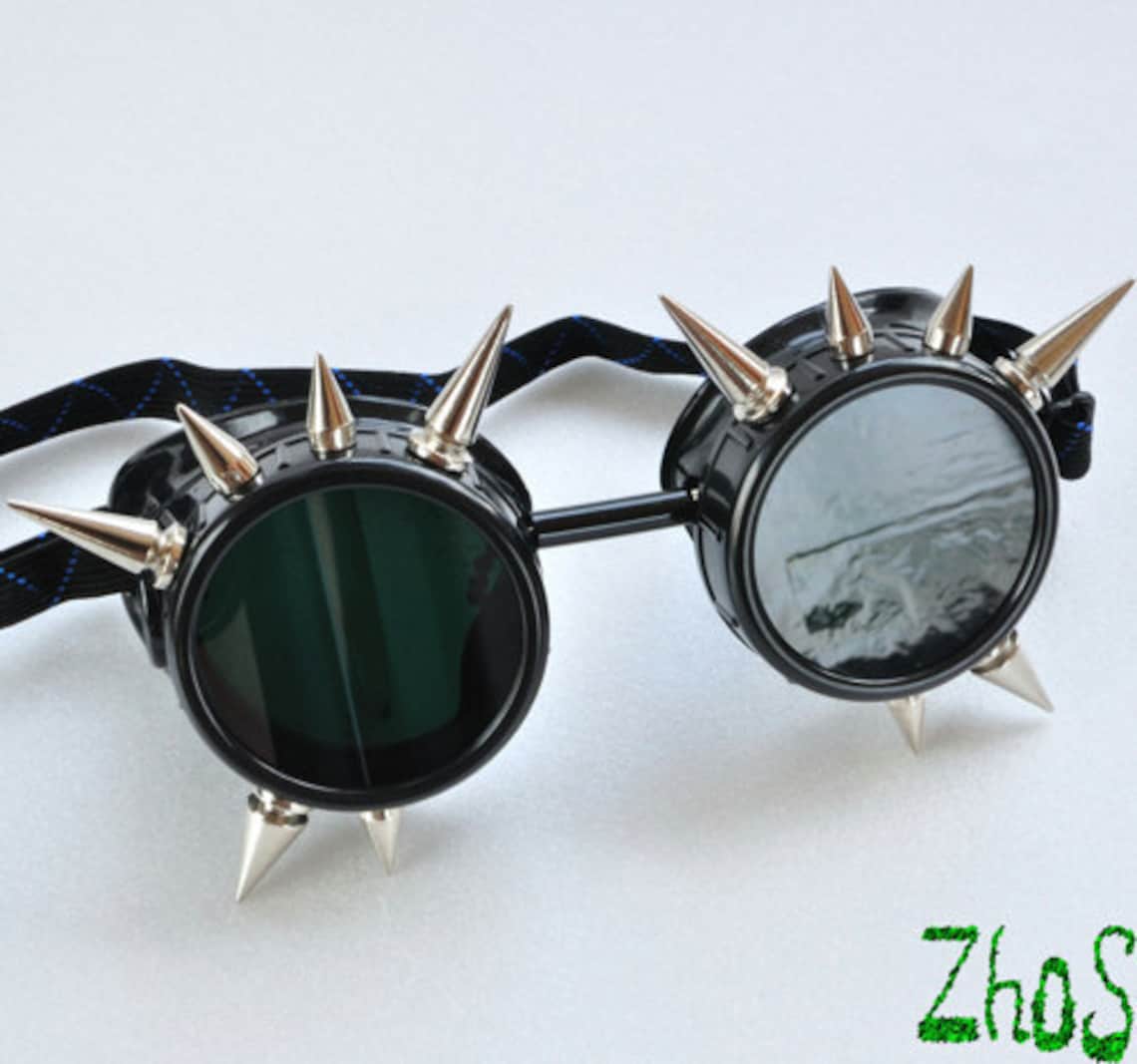 Welding Cyber Punk Vintage Sunglasses Retro Gothic Steampunk Goggles Glasses Men Sun Glasses Plastic Adult Cosplay