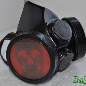 Cyber Mask Cyber Goth Black Respirator Masque à gaz BIOHAZARD Skull image 1