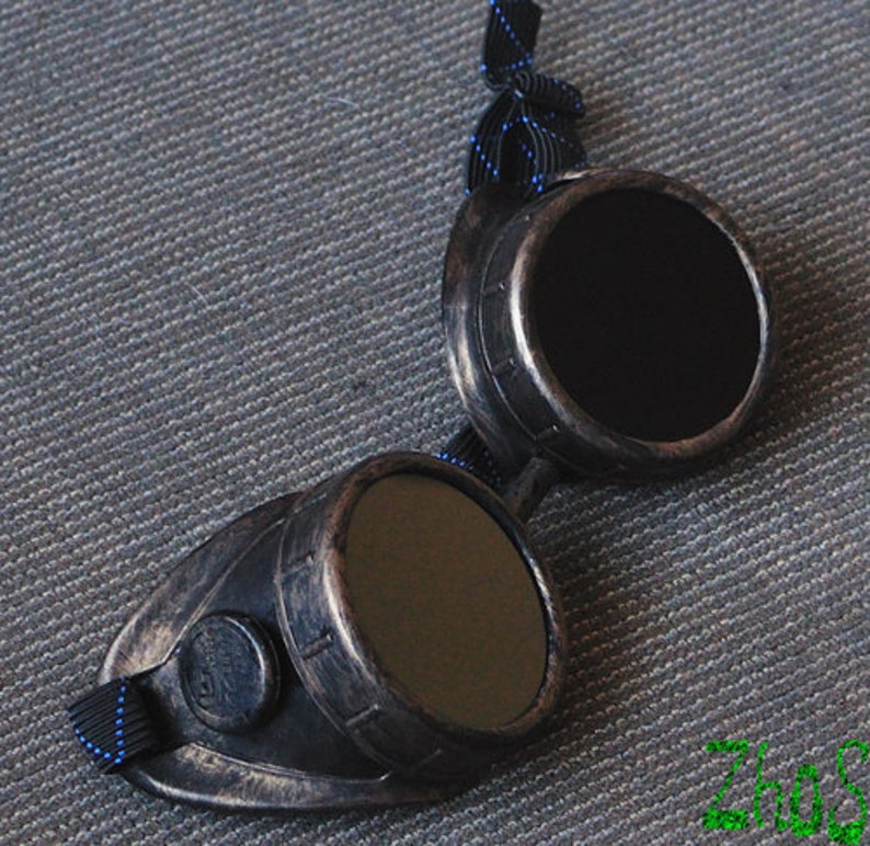 Steampunk Goggles Glasses Cyber Goggles Cosplay Anime Larp Etsy