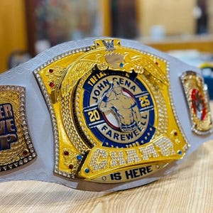 John Cena Farewell Spinner Championship Belt 2025 | Premium WWE Replica Title | Limited Edition Wrestling Fan Collectible | Gift For You.