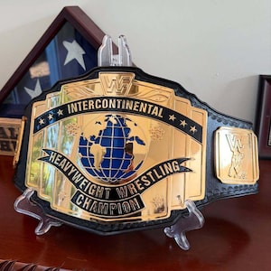 WWF Intercontinental Championship Replica Belt: Classic Gold Wrestling Title