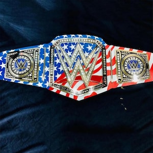 WWE-Inspired USA Championship Belt: Patriotic Wrestling Title Replica