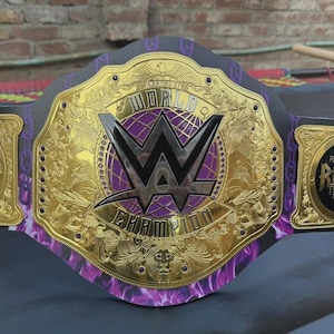 WWE Rhea Ripley Custom World Championship Replica Belt – Gold Plated Collector’s Title for Fans & Cosplay | Gift For You.