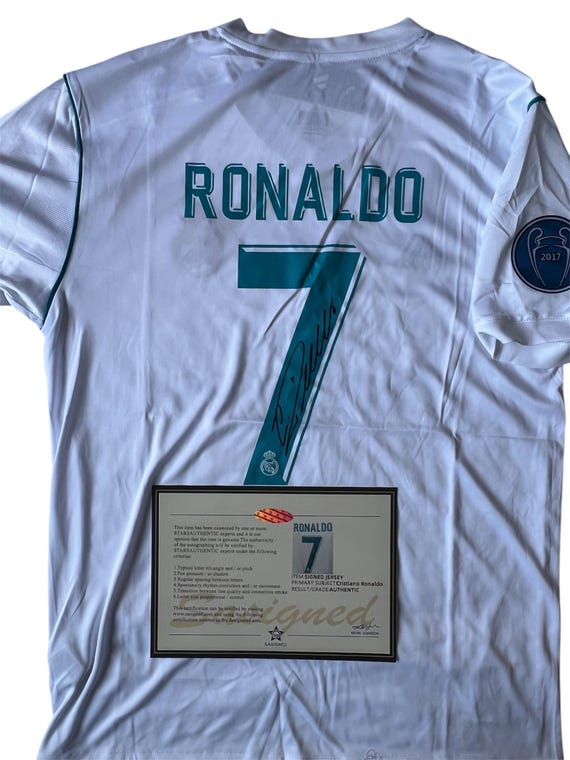2017/18 クリスティアーノ・ロナウド #7 ジャージ サイン入り プリント