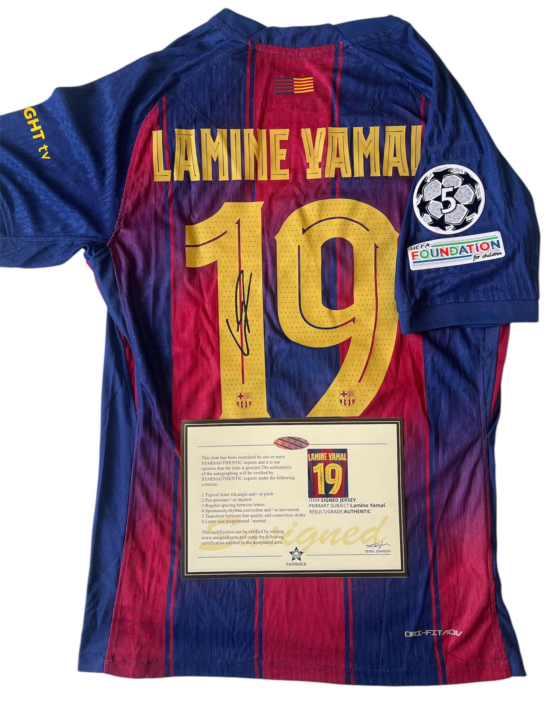 Lamine Yamal Signed Jersey - Etsy