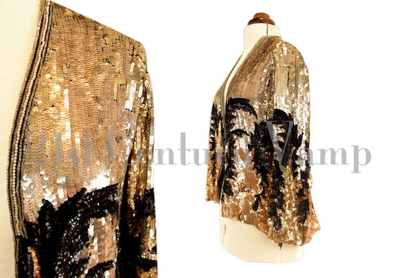 1920s Jacket. Art Deco Sequin. Jazz Age. Flapper.… - image 1