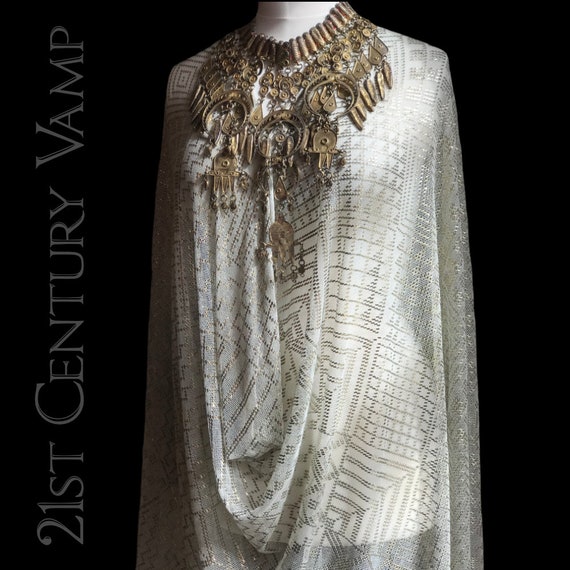 1920s Assuit Shawl. Art Deco. Egyptian Revival. J… - image 1