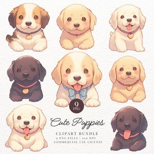 かわいい子犬のクリップアート、犬、ペット、かわいい印刷可能なデジタルステッカー、保育園、子供向け印刷可能、透明PNG、Goodnotes、商用利用
