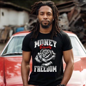Denaro uguale libertà maglietta rosa PNG