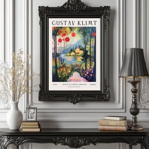 Gustav Klimt Inspired Poster, Art Nouveau Wall Art Print, Golden Symbolist Decor, Romantic Fine Art Giclée, Vintage Home Gift f4_33