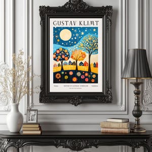 Gustav Klimt Inspired Poster, Art Nouveau Wall Art Print, Golden Symbolist Decor, Romantic Fine Art Giclée, Vintage Home Gift f4_29