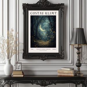 Gustav Klimt Inspired Poster, Art Nouveau Wall Art Print, Golden Symbolist Decor, Romantic Fine Art Giclée, Vintage Home Gift f4_07