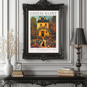 Gustav Klimt Inspired Poster, Art Nouveau Wall Art Print, Golden Symbolist Decor, Romantic Fine Art Giclée, Vintage Home Gift f4_56