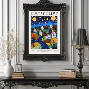 Gustav Klimt Inspired Poster, Art Nouveau Wall Art Print, Golden Symbolist Decor, Romantic Fine Art Giclée, Vintage Home Gift f4_20