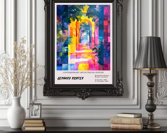ゲルハルト・リヒター: Abstraktes Bild 展覧会ポスター (デジタル