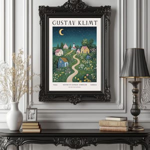 Gustav Klimt Inspired Poster, Art Nouveau Wall Art Print, Golden Symbolist Decor, Romantic Fine Art Giclée, Vintage Home Gift f4_27