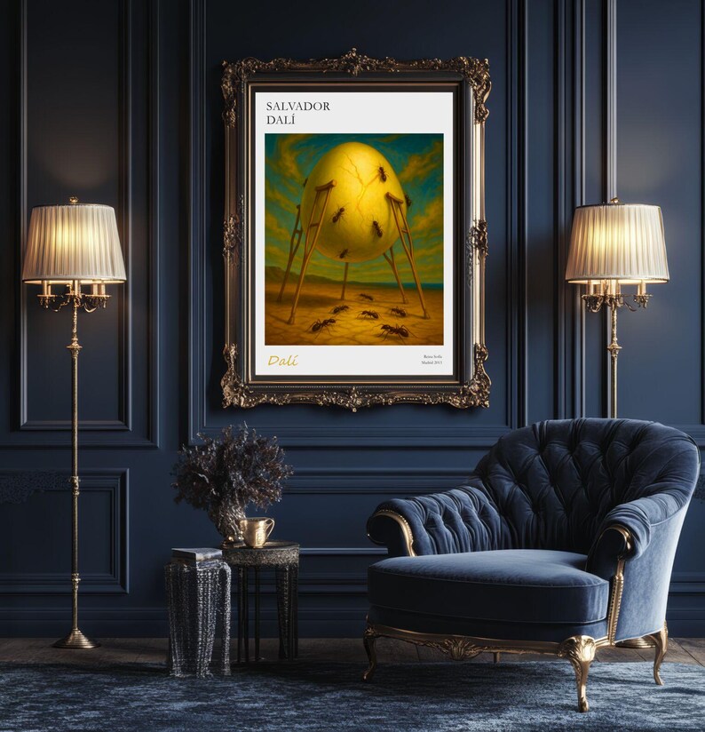 Salvador Dali Inspired Surrealism Poster – Museum-grade Surreal Wall ...