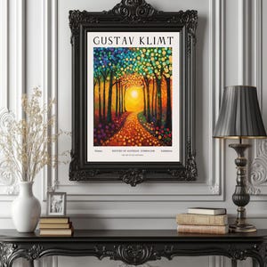 Gustav Klimt Inspired Poster, Art Nouveau Wall Art Print, Golden Symbolist Decor, Romantic Fine Art Giclée, Vintage Home Gift f4_10