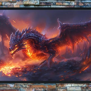 Deathwing Dragon Poster – Epic World of Warcraft Wall Art