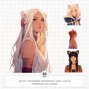 20 Celestial Leo Girl clipartbundel, sterrenbeeld afdrukbare digitale stickerset, horoscoop PNG, Paper Craft, Junk Journal, astrologiecadeau