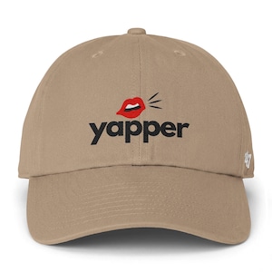 Gorro Yapper SLP / Gorro de terapia del habla bordado / Gorro de algodón estilo vintage