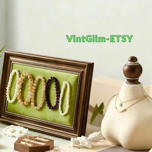 Baroque Velvet Jewelry Organizer Frame: Wall or Tabletop Display