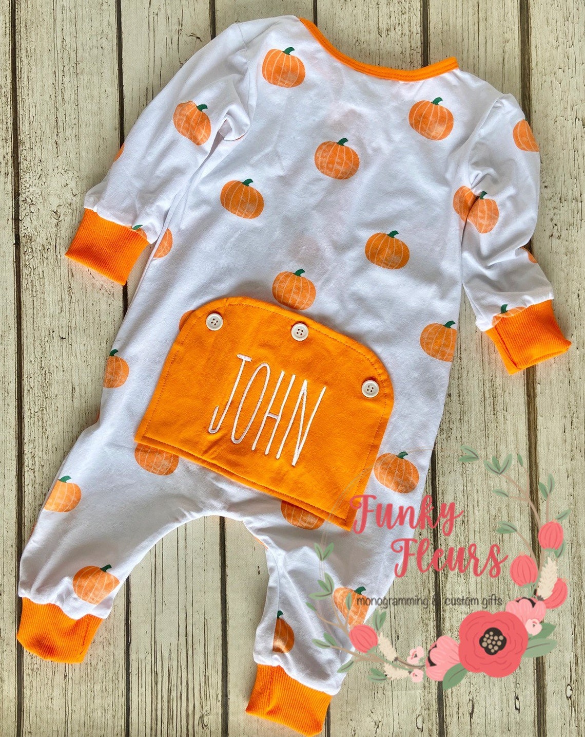 Pumpkin Pajamas Baby Fall Pajamas Pumpkin PJs Halloween | Etsy
