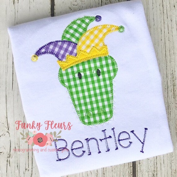 alligator mardi gras shirt