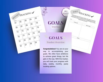 Habit Tracking Canva Vorlage: Ziel- und Aufgabenmanagement, Planer für persönliches Wachstum, Produktionsarbeitsblatt, bearbeitbar druckbar, CC006