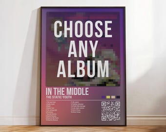 Custom Music Album Poster, Choose Your Own Album, Personalized Music Fan Gift Idea, Request Any Favorite Album, Aesthetic Song Cover Print