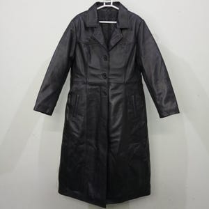 Women&#39;s Genuine Leather Long Trench Coat Winter Fashion Outerwear Handmade Lambskin Jacket Gift For Her