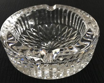 Vintage Waterford Crystal Ashtray Etched Mark