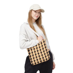 Stilvolle AOP-Einkaufstasche | Einzigartiges Shopping, umweltfreundliche Canvas-Tasche, wiederverwendbares Geschenk für sie, trendiges Accessoire für jeden Anlass