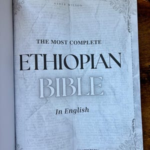 Hand Rebound Ethiopian Bible, Genuine Leather, Book of Enoch, Jubilees, Artisan Bound bild 9