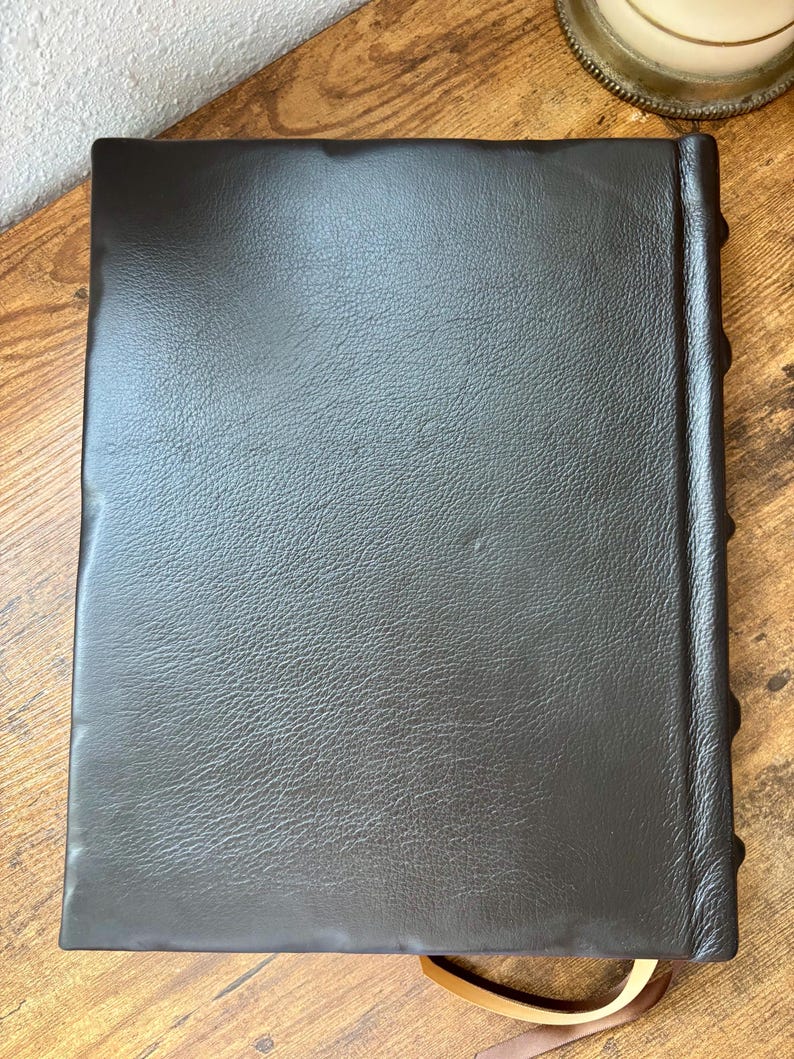 Hand Rebound Ethiopian Bible, Genuine Leather, Book of Enoch, Jubilees, Artisan Bound bild 8