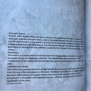 Hand Rebound Ethiopian Bible, Genuine Leather, Book of Enoch, Jubilees, Artisan Bound bild 10