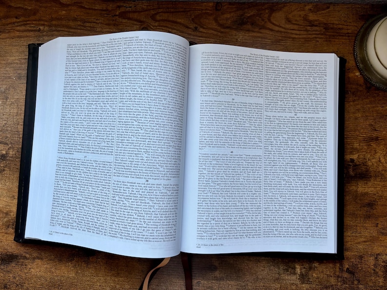Hand Rebound Ethiopian Bible, Genuine Leather, Book of Enoch, Jubilees, Artisan Bound bild 11