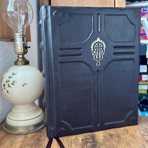 Hand Rebound Ethiopian Bible, Genuine Leather, Book of Enoch, Jubilees, Artisan Bound bild 1