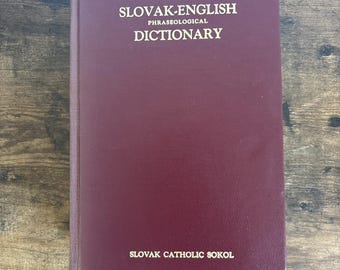 Rare slovak-english phraseological dictionary 1969 jozef j konus hc