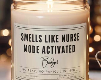 Funny Graduation Candle Gift, Smells Like Candle, Nursing School Gift for Nurse Preceptor, ICU Nurse Appreciation, Nurses Week Gift