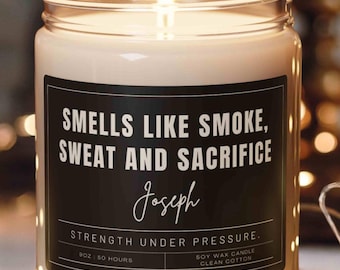 Funny Firefighter Candle, Smells Like Firefighter Life Gift, Personalized Fireman Gift, Fathers Day Gift, Firefighter Appreciation Gift