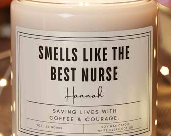 Custom Nurse Gifts, Funny Nursing School Graduation Gifts, Nurse Preceptor Gift, Nurse Appreciation Candle Gift, Nurses Week Gift, RN Gift
