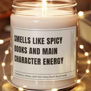 Funny Smut Reader Candle Gift, Gift Idea for Smut Avid Reader, Book Lover Gift for Readers, Dark Romance Gift Smells Like Candle Mothers Day